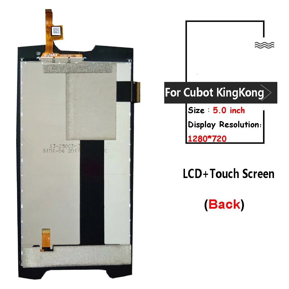 ЖК дисплей и сенсорный экран в сборе для Cubot KingKong + инструменты телефона