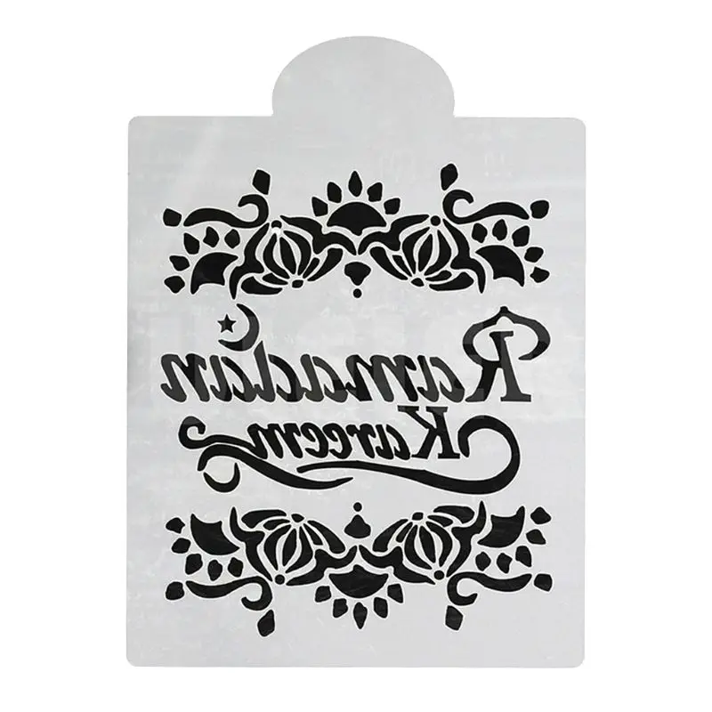 

Ramadan Kareem Pattern Fondant Biscuit Stamper DIY Cake Spray Mold Chocolate Cookie Pudding Decoration Homemade Baking Tools