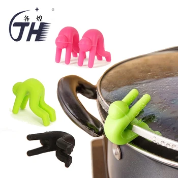 

1pcs Creative Silicone Lift For Pot Cover Overflow Proof Device Highter Tool Phone Bracket Kitchen Gadgets Tools Accessories