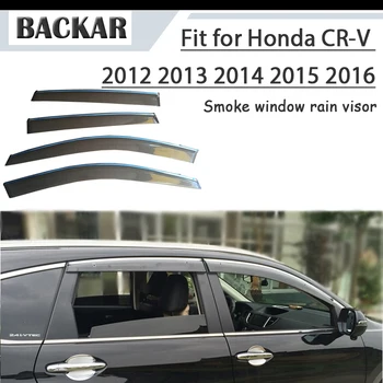 

Backar 4pcs Auto Car Windows Rain Wind Sun Shield Deflector Visor Trim For Honda CR-V 2012 2013 2014 2015 2016 Accessories