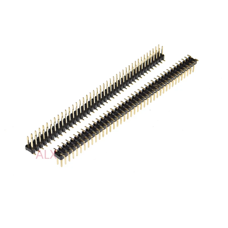White 1x40 Male Breakaway Pin Header 2.54mm Pitch 10x