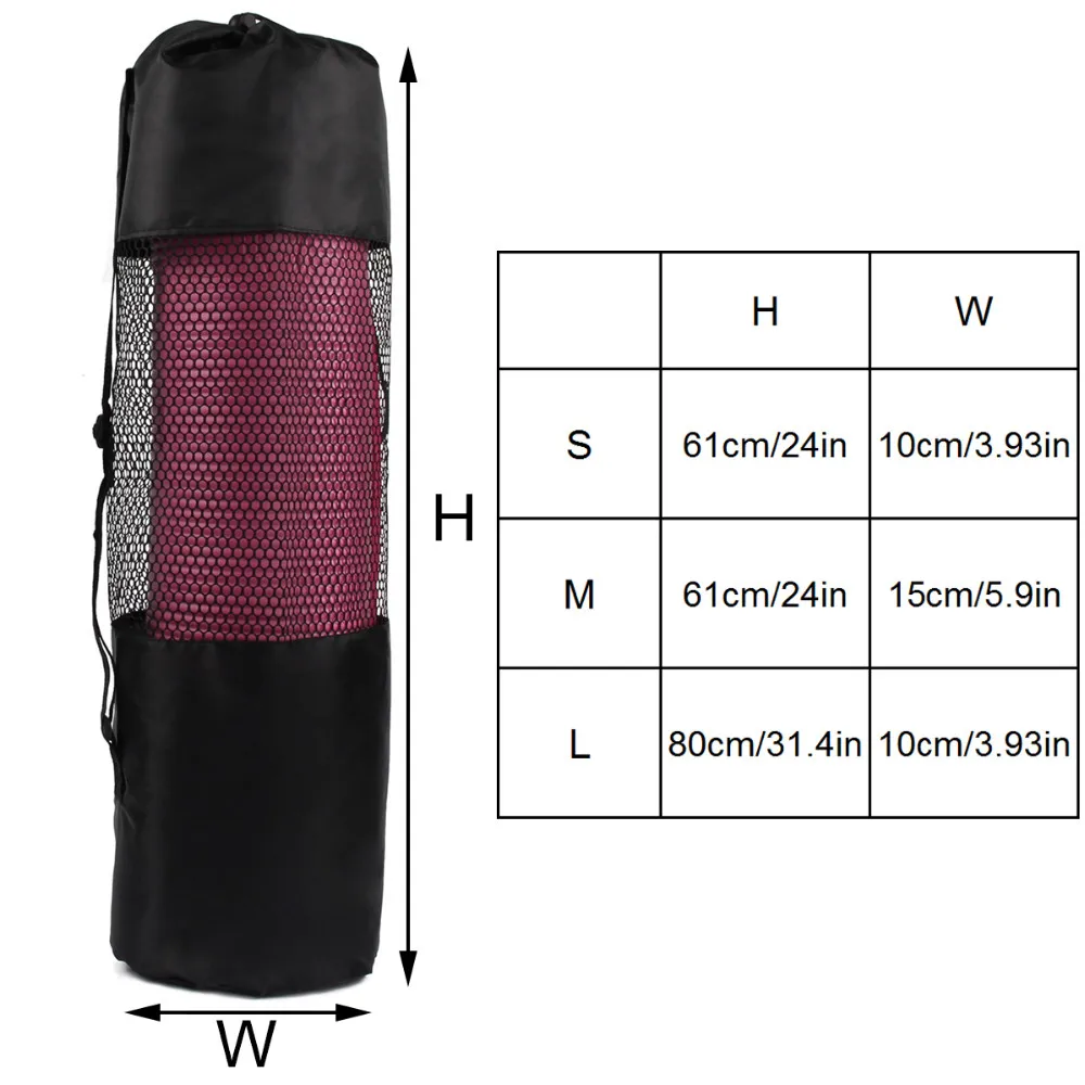 Горячая Портативный Коврик для йоги, пилатеса нейлоновая сумка сетки центр регулируемый ремень