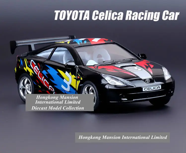 

1:36 Scale Alloy Diecast Metal Car Model For TOYOTA Celica GT-S Racing Car Collection Model Powerful Pull Back Toys Car