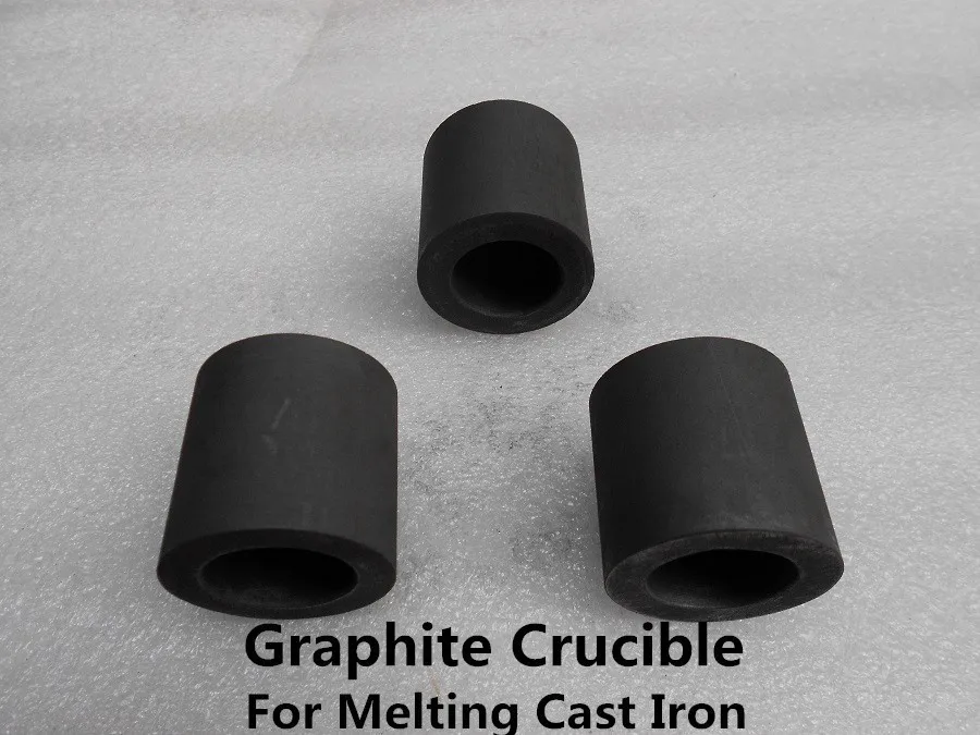 Crucible for melting  graphite ingot mould