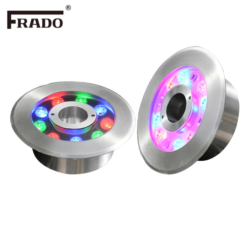 

6w 9W 12W 18w IP68 Led Underwater Light RGB Outdoor Waterproof colorful water Spotlight Swimming Pool Light Fountain Light