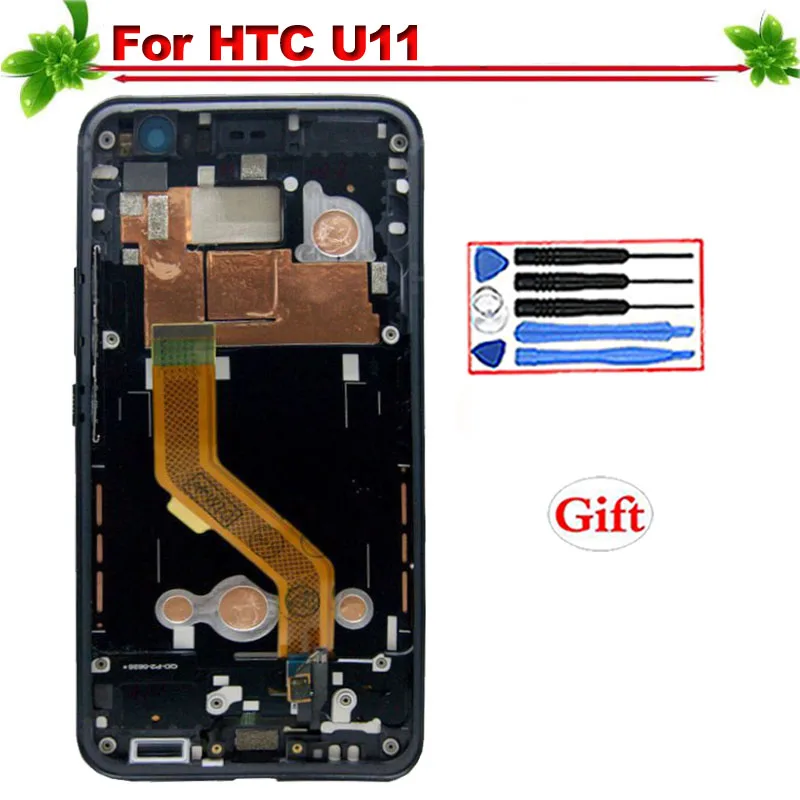 

Replacement for HTC U-3w U-1w U-3u LCD Display With Frame Touch Screen Digitizer Assembly for HTC U11 LCD Display