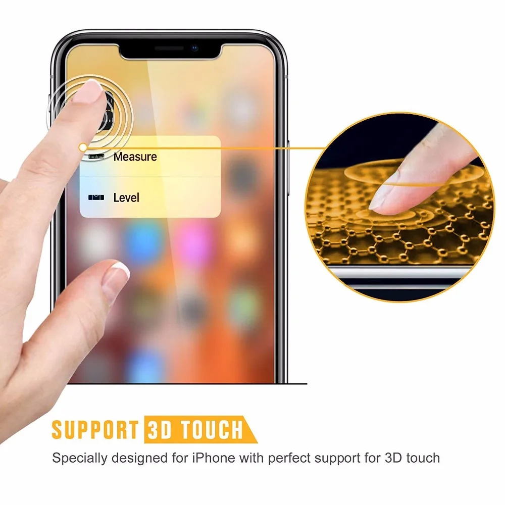 10 шт./лот закаленное стекло для iPhone XS Max XR X 8 7 6S plus 11 PRO MAX защитная пленка с полным