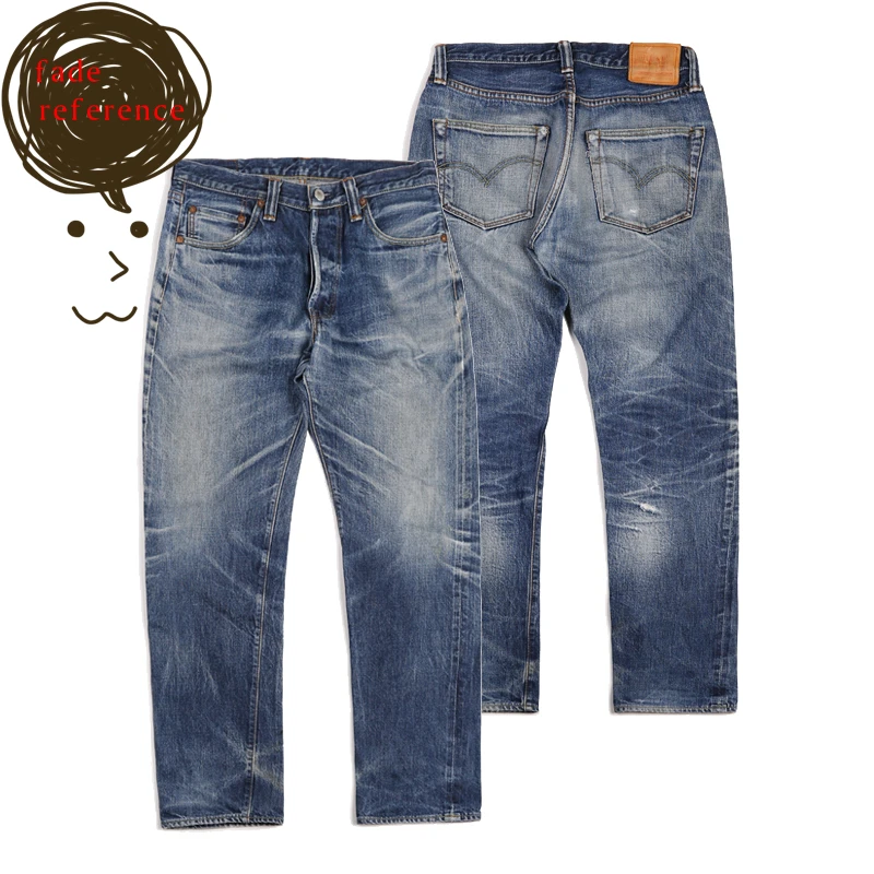 801XX Бронсон 15 унций Индиго selvage sanforised мужские Индиго selvage вымытые redline необработанные джинсы
