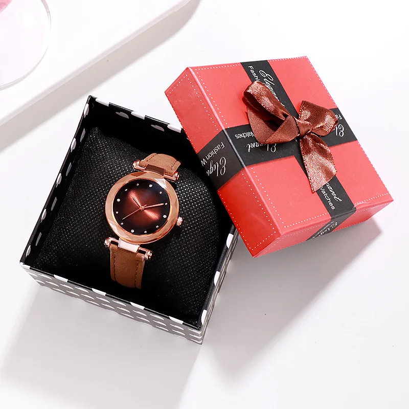 

Fashion Women Watches 2019 Best Sell Star Sky Dial Clock Luxury Rose Gold Women's Bracelet Quartz Wrist Watches New Dropshipping