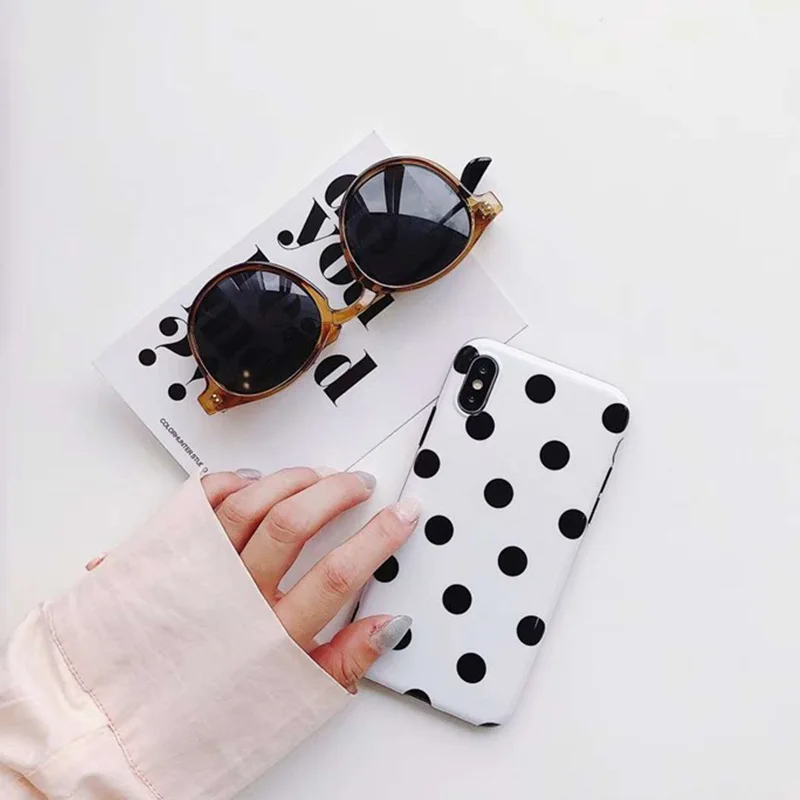 

Fashion Wave Point Case For iPhone 6 Plus Dots Soft TPU Back Cover For iPhone X XR XS Max 7 6 S 8 Plus Phone Case Cover