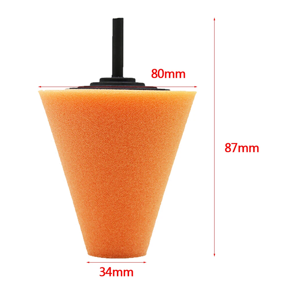 Burnishing Foam Sponge Polishing Pad Car Polisher Tyres Wheel Wheel Hub Tool Polishing Machine Cone-shape Hubs Disk
