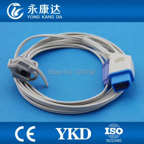 

2pcs/pack Compatible Nihon Kohden 14Pin Plug Reusable Neonatal Silicone Wrap Spo2 Sensor Probes 3M Medical TPU Free Shipping