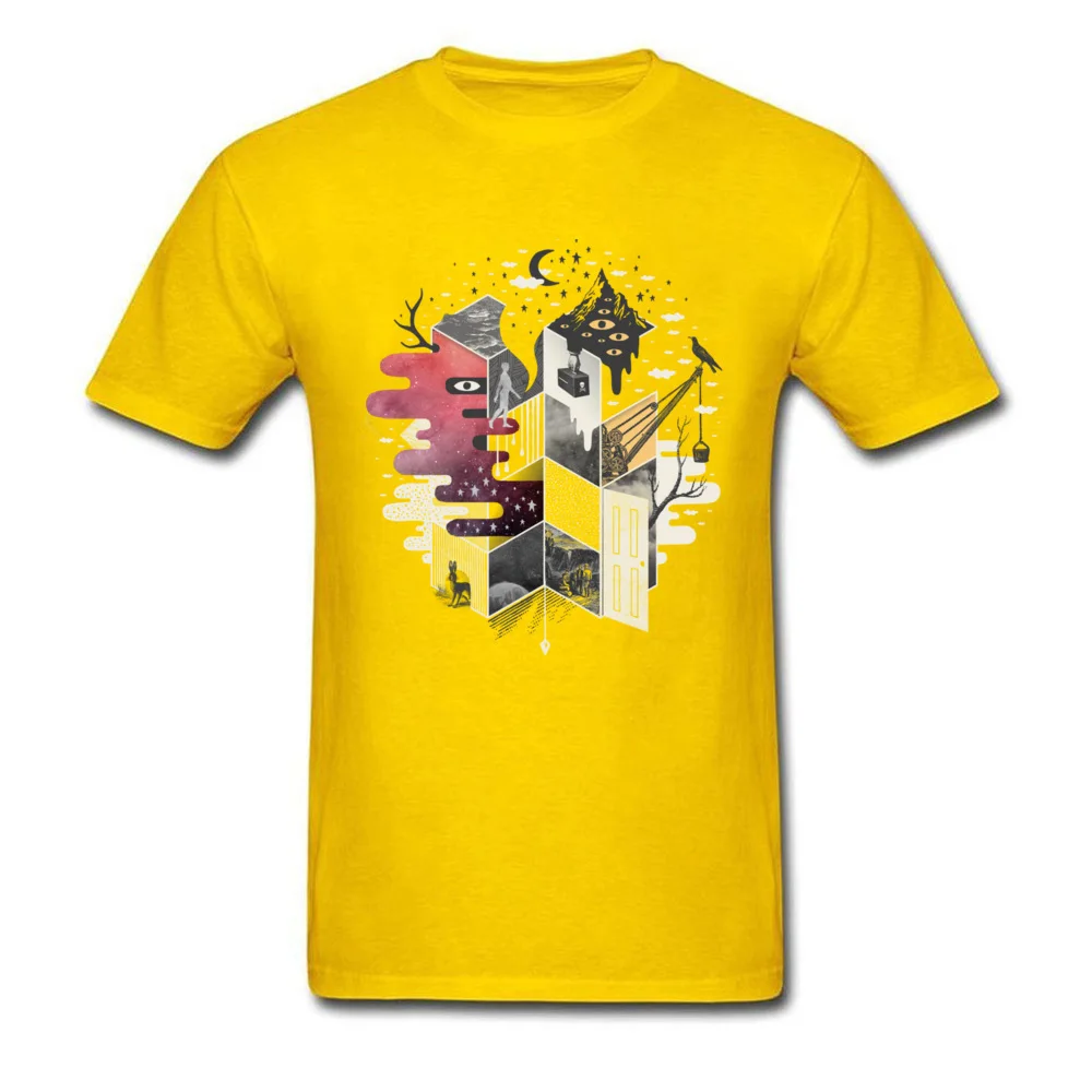 Jung at Heart 100% Cotton Tops Shirt for Men Leisure T-shirts Casual Company Crewneck Sweatshirts Short Sleeve Jung at Heart yellow