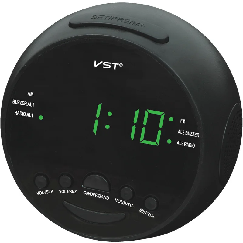 LED Будильник цифровые AM FM радио электронные часы настольные функция повтора