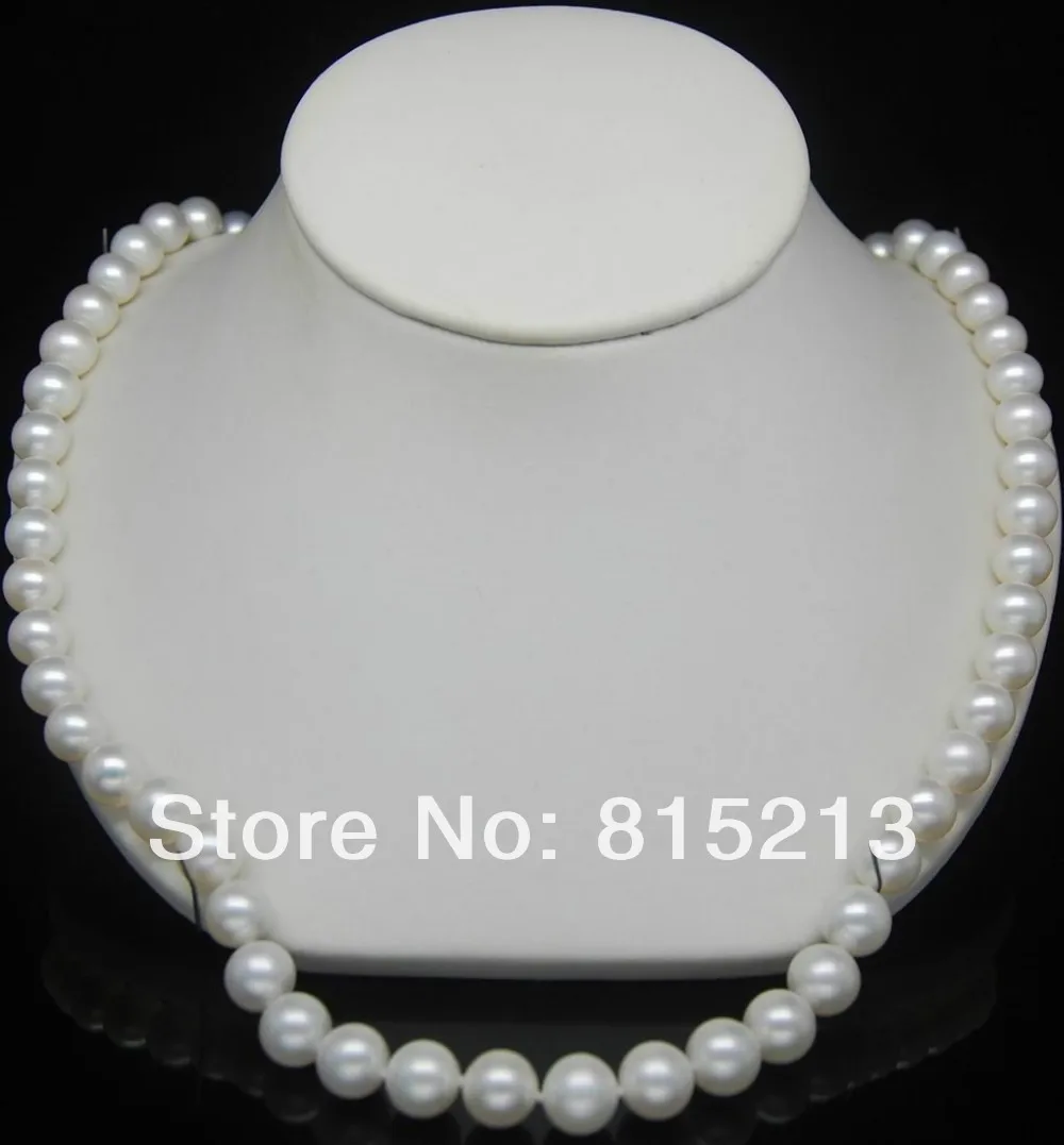 

N1117 Fine 8-9mm AAA+white pearl necklaces N Discount NEW