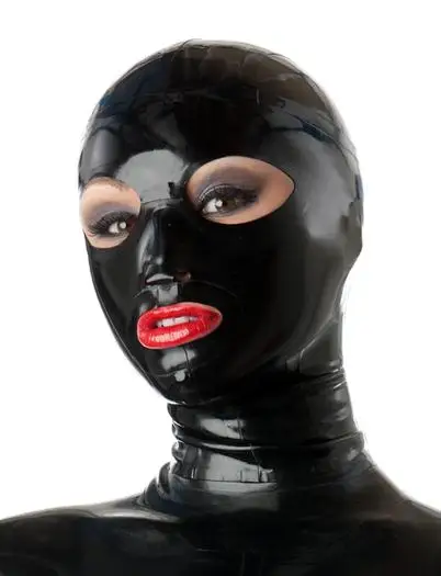 

Classical Latex Rubber Hood With Back Zip Latex Men's Mask S size available