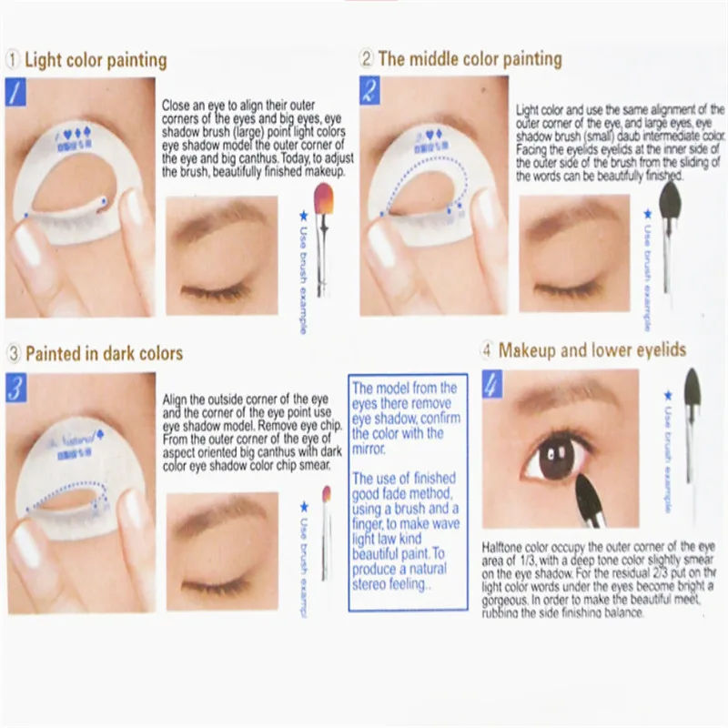 6 шт./партия, сделай сам, трафарет для бровей, карандаш для глаз, трафарет для глаз, косметика, макияж, линия для бровей, карта, трафарет для бровей