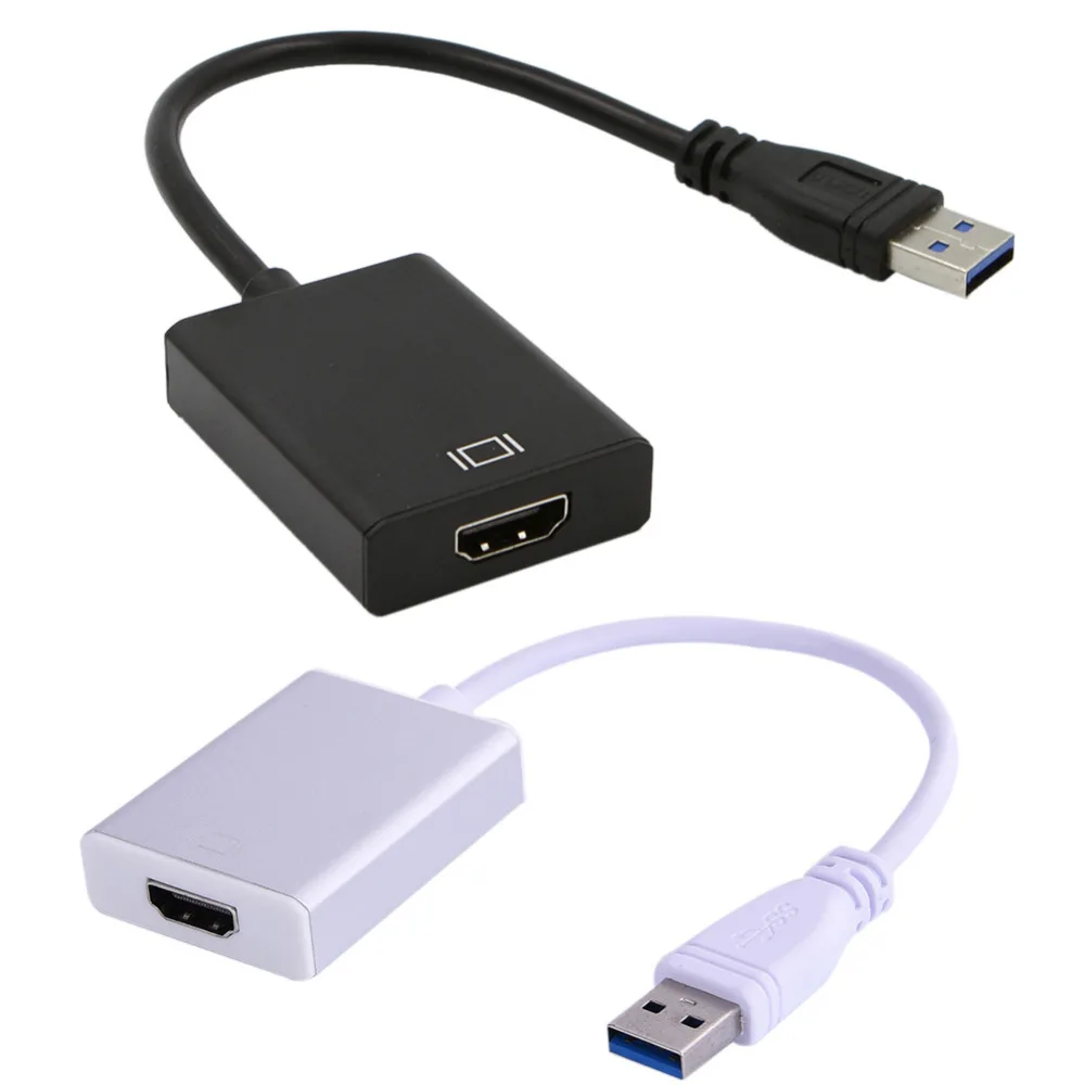 أوسب 3.0 إلى HDMI محول USB3.0 الى اتش دي ام اي جرافيك محول متعدد عرض كابل للكمبيوتر الدفتري العارض HDTV HD 1080 وعاء J15