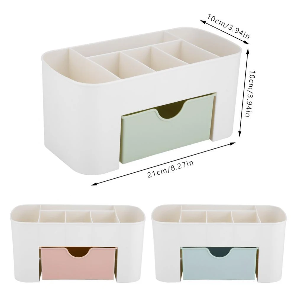 Makeup Box Organizer Jewelry Necklace Nail Polish Earring Plastic Storage Box Home Desktop Organizer For Cosmetics