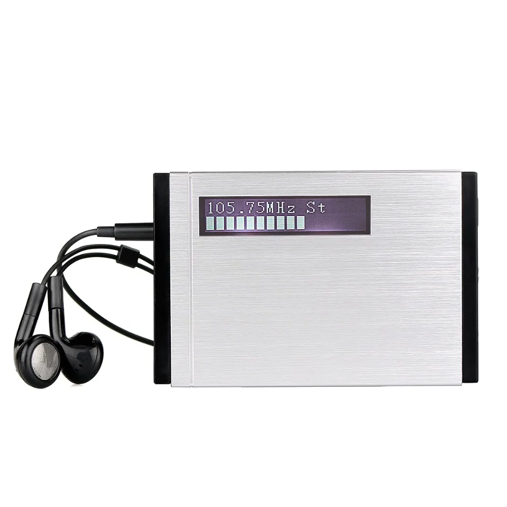 

TIVDIO T-101 DAB FM Stereo Radio Pocket Receiver Mini Portable Clock Digital DAB+ RDS Radio Receiver Music Player Earphone F9204