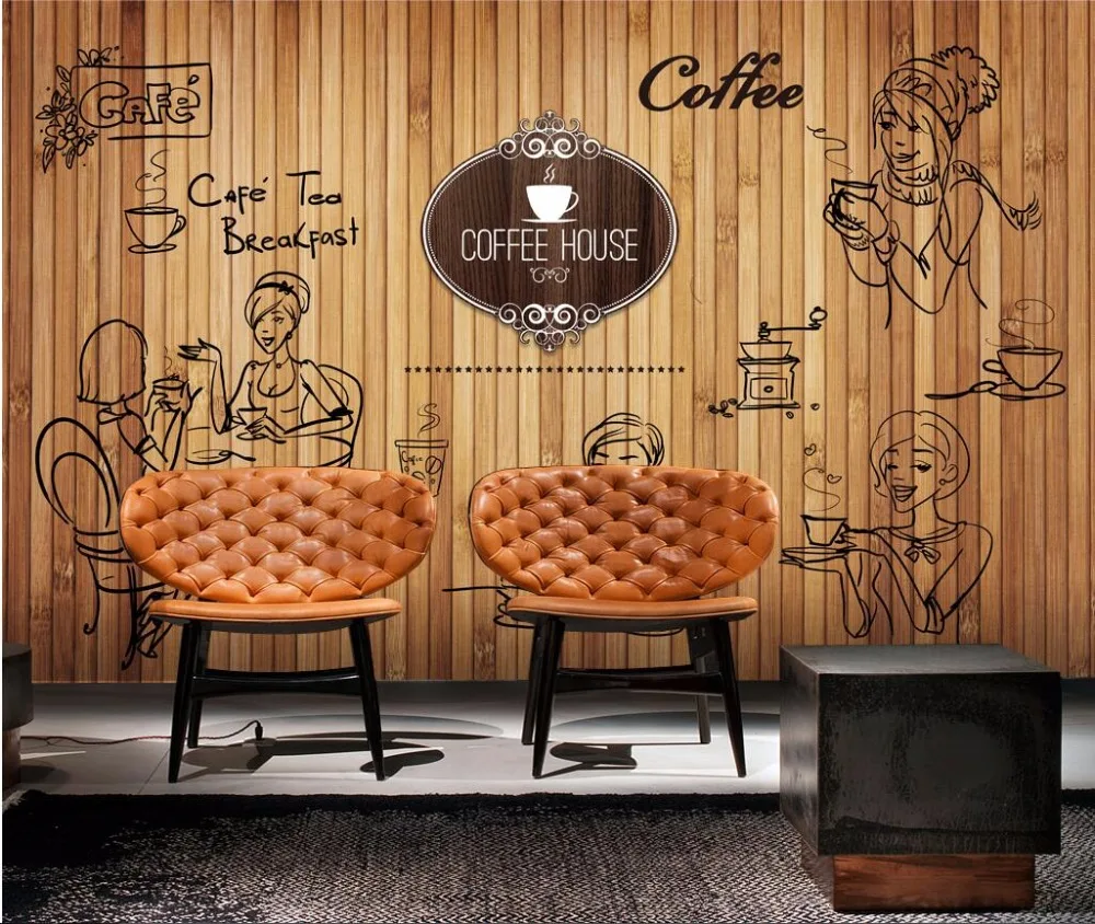 Beibehang пользовательские фото обои фрески ретро ностальгические Европейский скандинавский стиль кафе ресторан papel де parede 3D обои