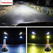 DIY Carro LEVOU Lâmpadas de Farol 55 W Luzes de Nevoeiro ZES Chip Âmbar lâmpadas-3000 K/6500 K Branco/8000 K Azul H11/H8/H9 Livre de Erros para BMW CARRO