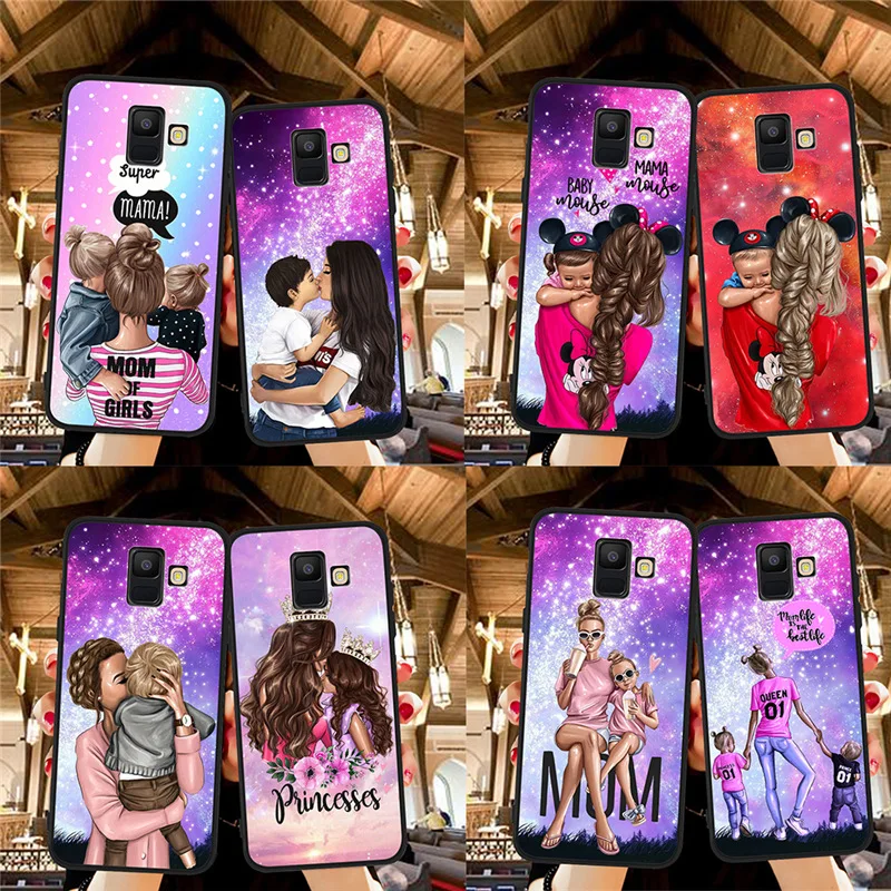 Woman Fashion Girl Baby Mom For Samsung Galaxy A8 A6 A5 A3 J3 J4 J5 J6 J8 Plus 17 18 M30 0s A10 0e Phone Case Half Wrapped Cases Woman Fashion Girl Baby Mom For Samsung Galaxy A8 A6 A5 A3 J3 J4 J5 J6 J8 Plus 17 18 M30 0s A10 0e Phone Case Half Wrapped Cases