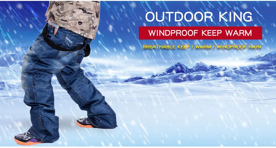 Лыжные брюки мужские профессиональные зимние лыжные брюки теплые ветрозащитные водонепроницаемые зимние брюки для сноубординга уличные зимние брюки