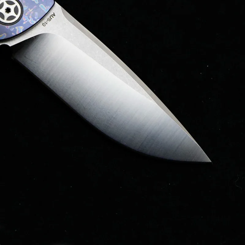 TOP-quality-CH3501-Flipper-folding-knife-AUS-10-Blade-bearings-TC4-Titanium-handle-camping-hunting-fruit (1)_