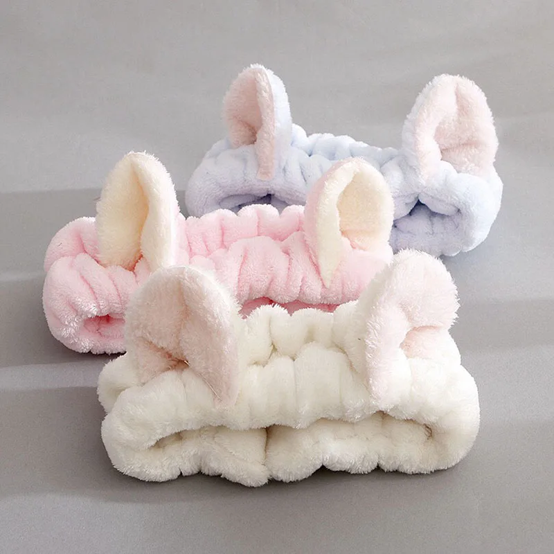 

New 1pc/bag Animal Ears Headbands for Women Girls Makeup Face Washing Headband Hairdo Facial Mask Hairband Hair Accessory
