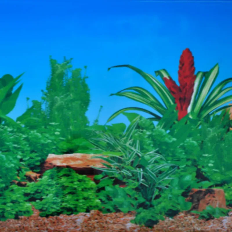 

HEIGHT 60CM WATERPROOF Aquarium Fish Tank Decoration Background Wallpaper Sticker Aquatic Non-self-adhesive Supplies