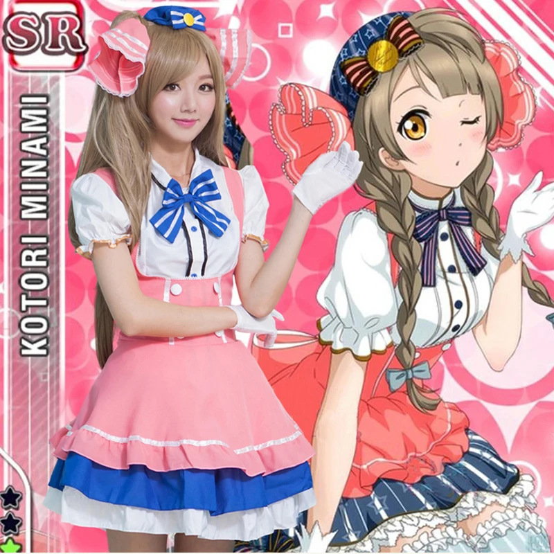 2019 милый карнавальный костюм Лидер продаж японское аниме Love Live конфеты горничной