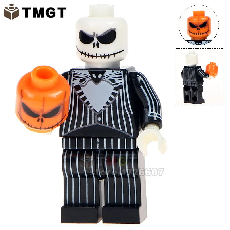 

20pcs/lot PG8080 Halloween Horror Movie Queen Akasha Jack Skellington Jeepers Building Blocks Toys Gifts For Children