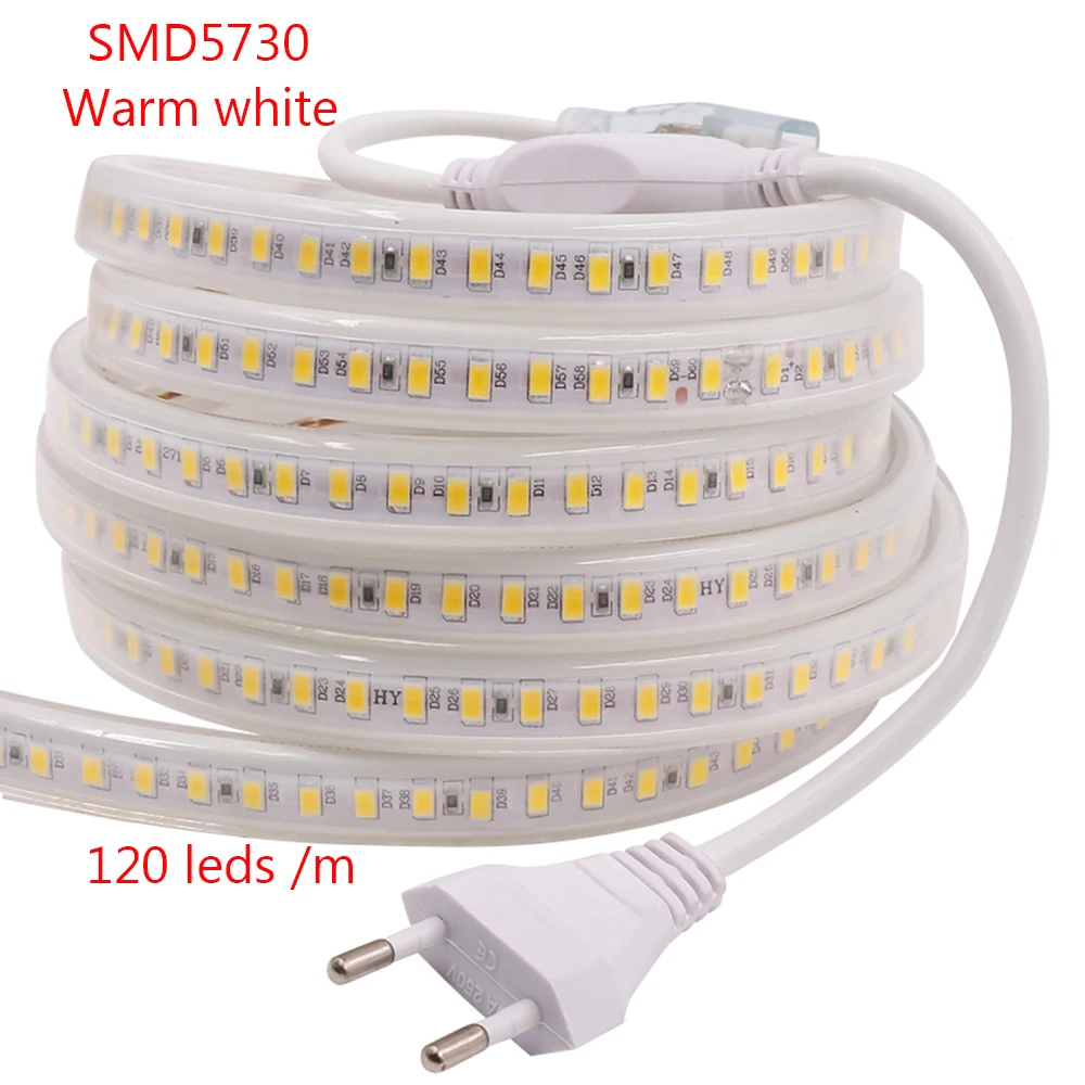 Водонепроницаесветодиодный СВЕТОДИОДНАЯ лента SMD 180 5730 2835 5050 в 5630 220 В|rope light|led strip