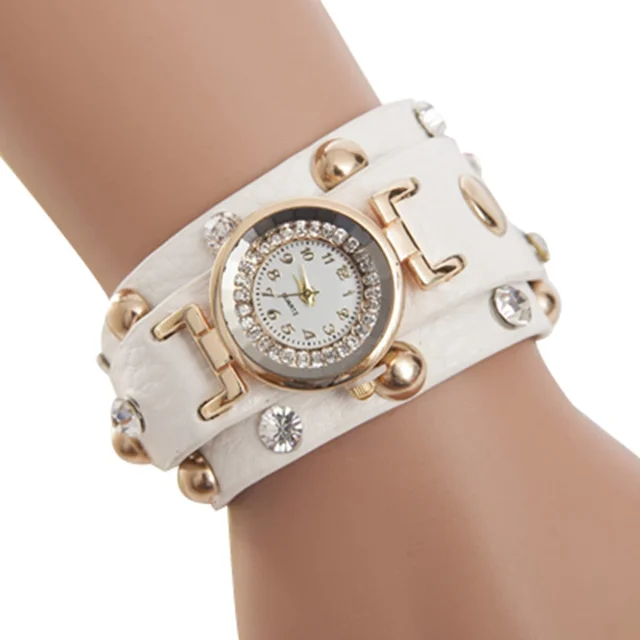 2016 Popular Ladies Rivet Punk Chain Belt Bracelet Watch Hot Retro Crystal Rhine 2016 Popular Ladies Rivet Punk Chain Belt Bracelet Watch Hot Retro Crystal Rhine