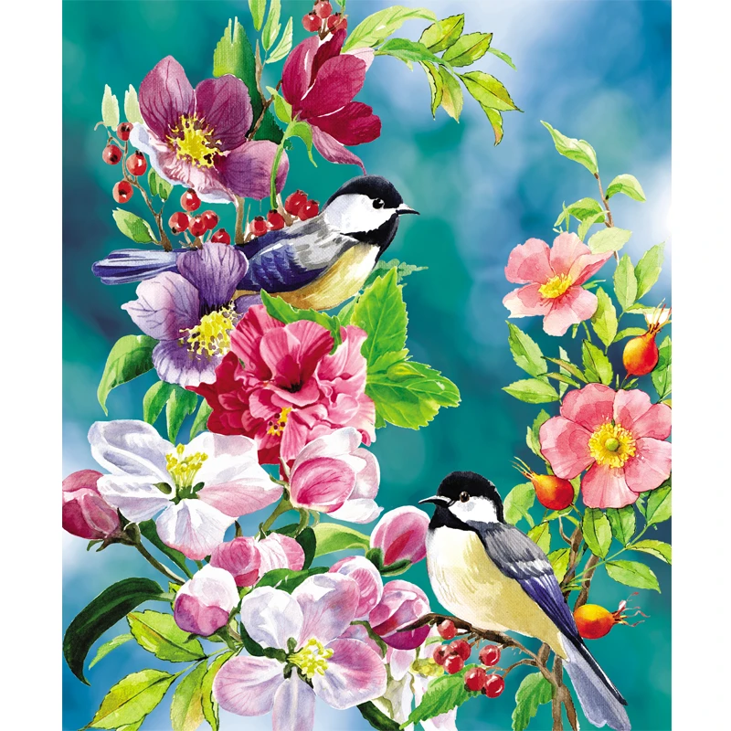 Diamond Painting 5D Flower Bird Diamond Embroidery Needlework Picture Diamond Painting 5D Flower Bird Diamond Embroidery Needlework Picture