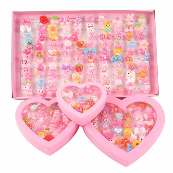 

Children's cartoon ring,Girl dress up game toy props,Princess makeup,Treasure game,Masquerade,Kindergarten reward gift