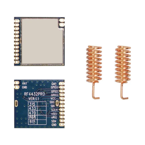 2 шт./лот RF4432PRO-низкая стоимость 433/470/868/915 МГц 100 мВт 1 км маленький Радиотрансивер фронтальный беспроводной модуль