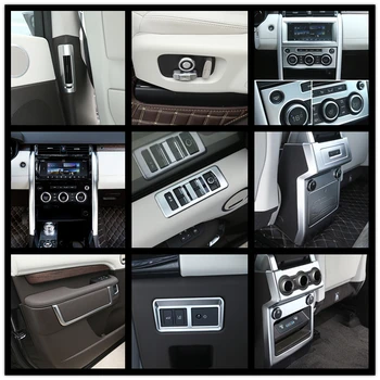 

Luxury ABS Matte Chrome For Land Rover Discovery 5 2017 2018 Car All Kinds of Interior Cover Trim Frame Decoration Car Styling