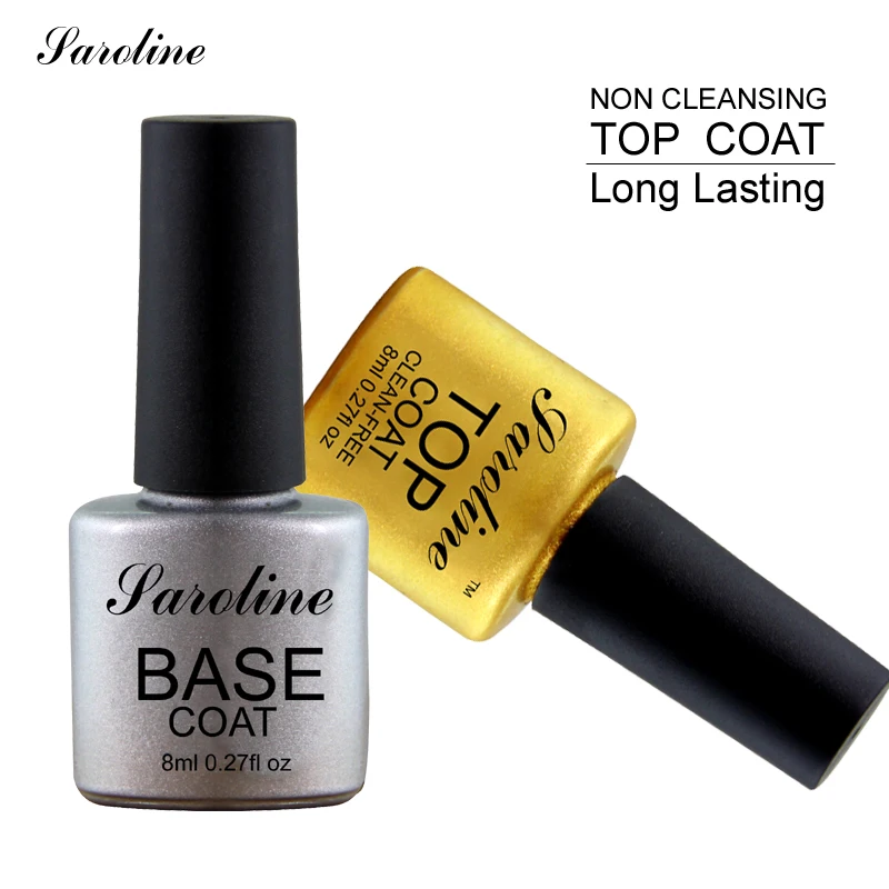 

Saroline Top Coa Base Coat Uv Gel Nail Polish Primer Untuk Dekorasi Nail Art Base for Spreading Varnish Vernis Semi Permanent