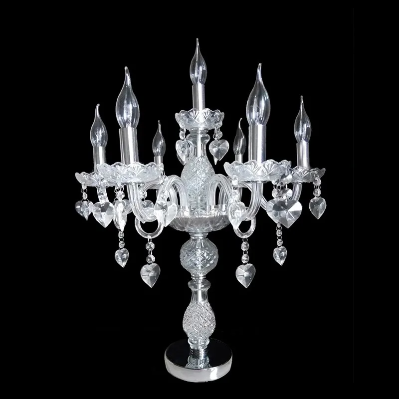 New Candle Crystal Table Lamp Crystal Living Room Lamp Modern Simple