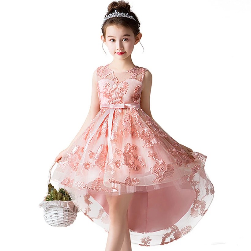 Flower Girl Dress for Girls Clothes Wedding Party Kids Prom Gown Tutu Clothing Trailing Children's Princess Dresses | Детская одежда