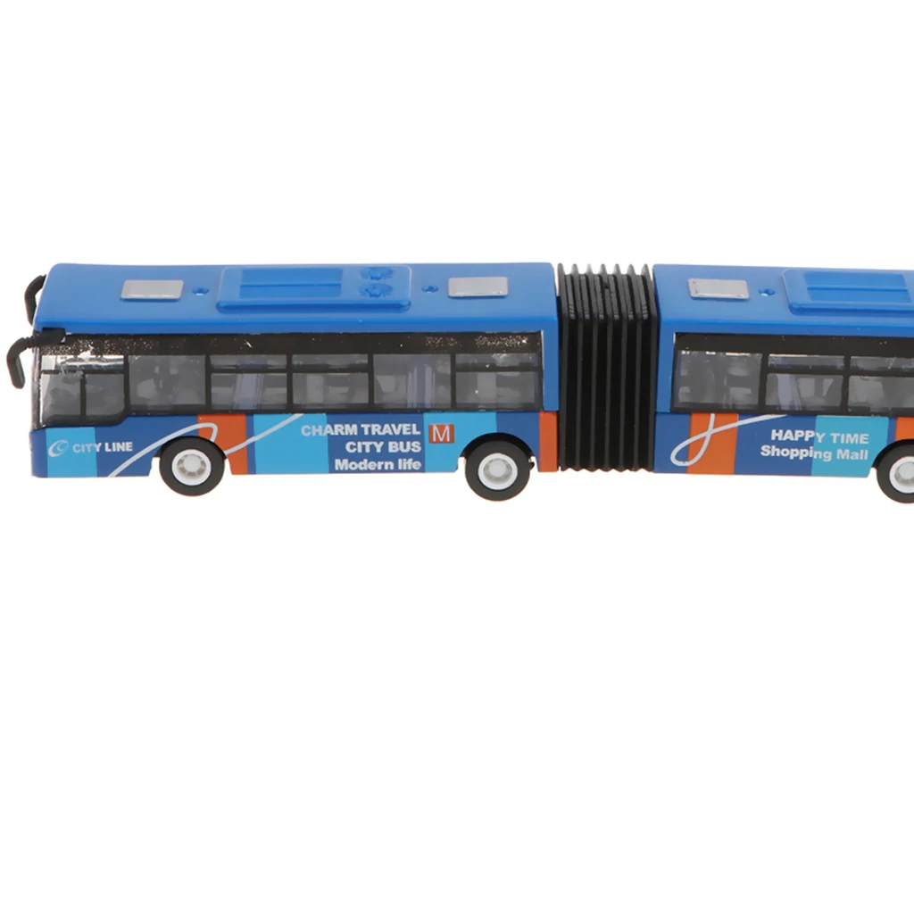 18cm Electric Toy 1/64 Pull Back Bus Car Model Diecasts Bus Toys Metal Alloy Art Crafts Collection for Children Kids Gifts