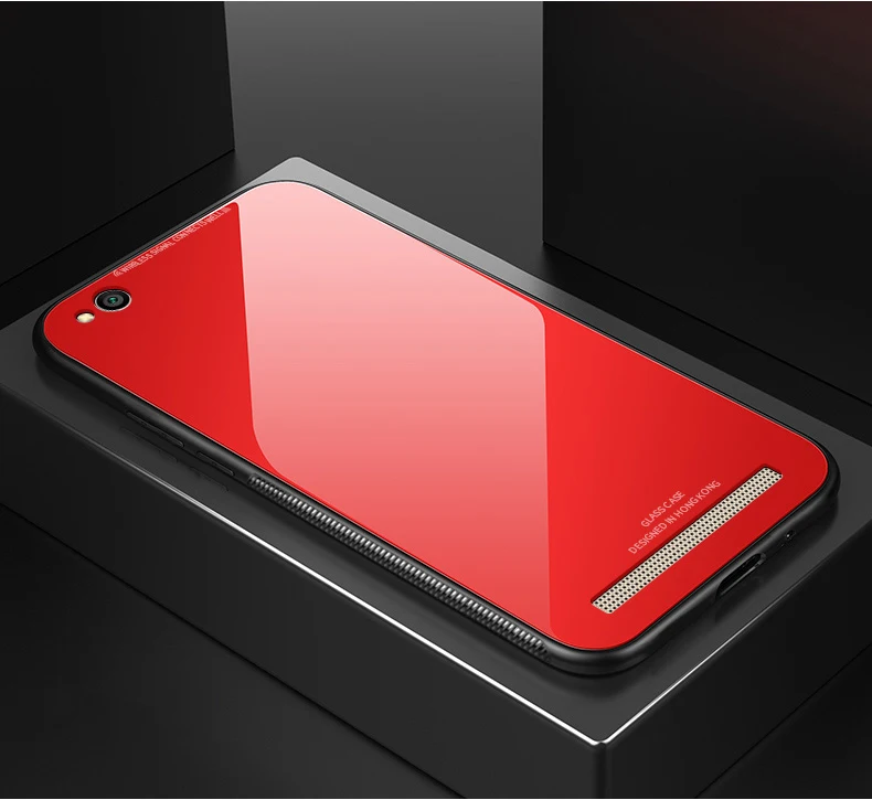 Чехол для Xiaomi Redmi 5A, роскошный тонкий, глянцевый, закаленное стекло, силиконовая рамка, Жесткий Чехол для Xiomi Redmi 5A 4A, глобальная версия