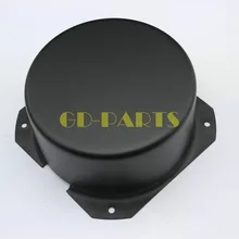 Transformador de hierro negro redondo GD-PARTS de 130x65mm Carcasa protectora triodo caja para amplificador de Audio de tubo Hifi Vintage DIY