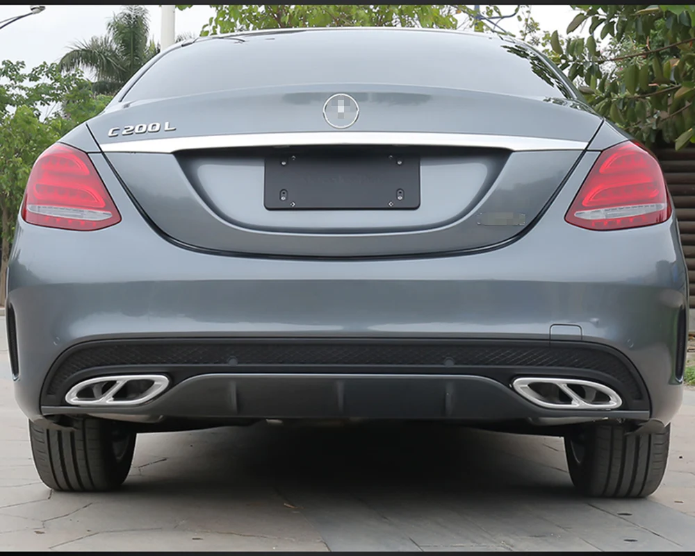 Выхлопная труба автомобиля для Mercedes Benz E GLC C A B Class A180 A200 W176 W213 W205 AMG наклейка