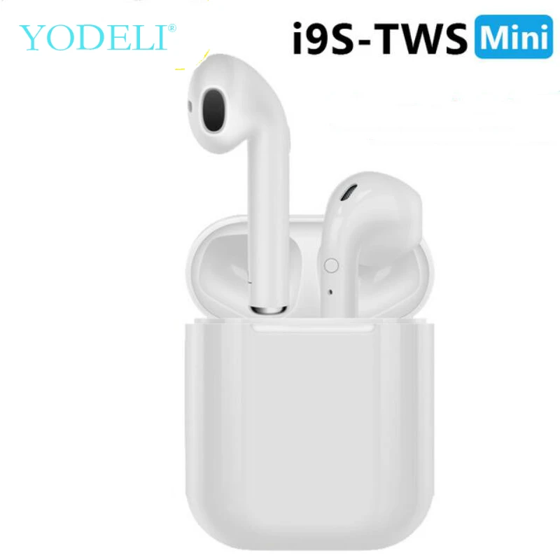 Yodeli i9s tws Bluetooth наушники мини наушники беспроводные наушники спортивные Bluetooth гарнитура с зарядным устройством микрофон для смартфона