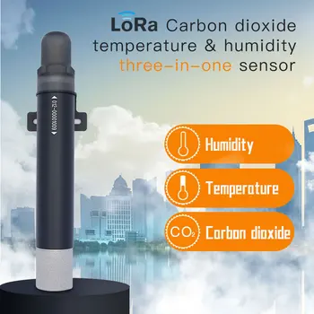 

Wireless Carbon Dioxide Sensor Detector LoRa 868/915/433mhz Air Quality NDIR CO2 Monitor Temperature Humidity CO2 Data Logger