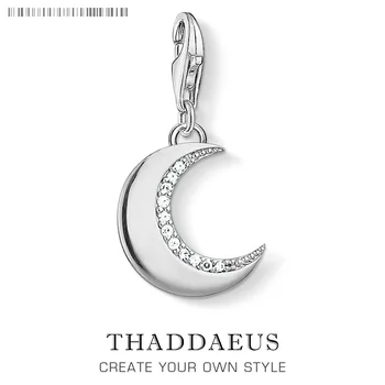 

Protective Moon Statement Europe Charm Women 925 Sterling Silver Fashion Pendant Fit Bracelet Boho Charm Jewelry Nice Gifts
