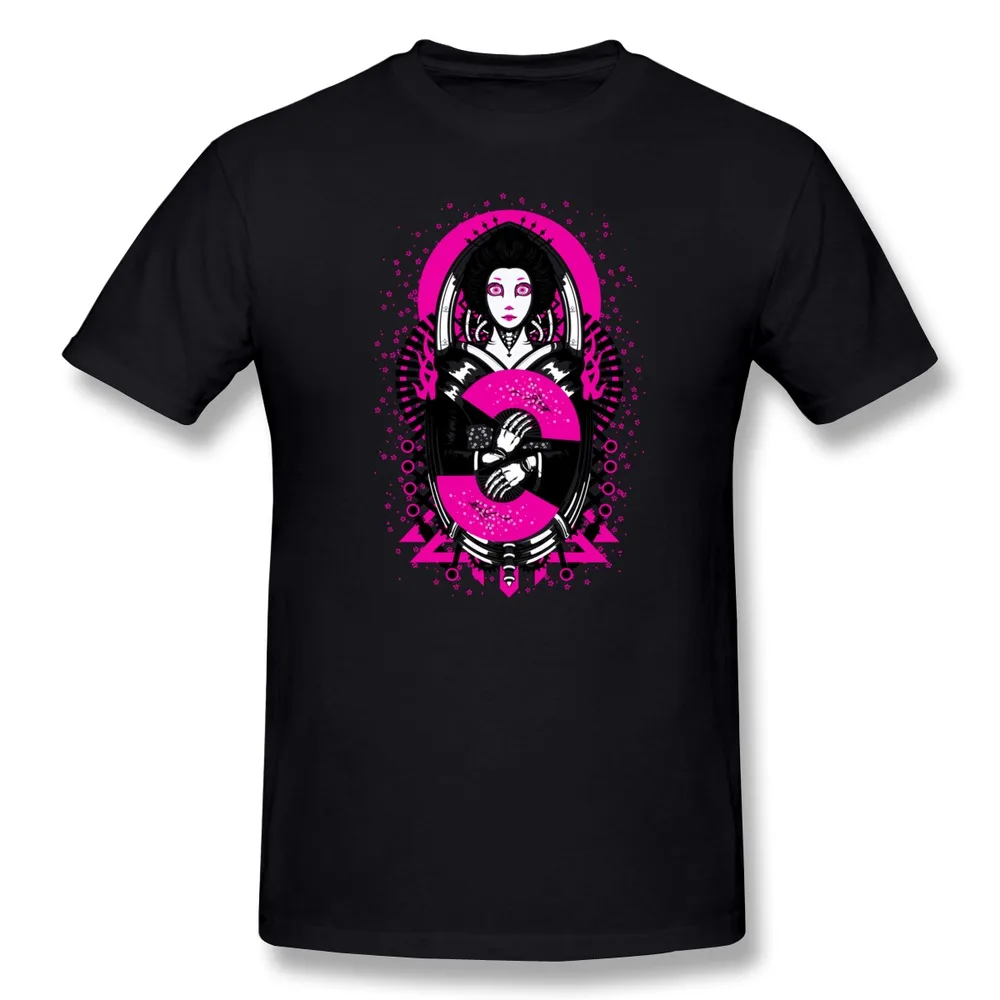 Casual Short Sleeve Geisha Android Men t-shirt Cheap Sale 100 % Cotton T Shirts for man